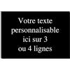 Mygoodprice Targa decorativa in alluminio personalizzabile 30 x 20 cm. nero