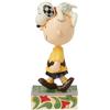 Enesco Peanuts by Jim Shore Snoopy sulla testa di Charlie Brown