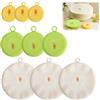 XRVRILE 9 Pezzi Coperchi In Silicone Alimentare, Coperchi In Silicone Estensibili Universali con Indicatore di Data per Ciotole Bicchieri Vasetti Yogurt