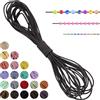 LEREATI Filo Elastico per Braccialetti Resistente, Cordoncino Elastico 1mm x 5m Elastici Braccialetti Cordino Elastico, Filo Nylon per Collane Perline Braccialetti Fai da Te Cucire (Grigio)
