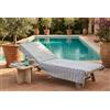 BELLA VITA Fouta a Righe 200×240 cm Grigio - Telo Mare Extra Large in Cotone e Poliestere, Morbido e Assorbente per Spiaggia e Piscina