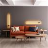 TEKHOME Applique LED 12W CCT 3000K-4000K-6500K, Lampada da Parete Moderna Interno, Luce Calda Naturale Fredda, IP20, Nero/Bianco AQ22 (NERO)