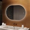 A ARTFORMA - Specchio Bagno con illuminazione - Specchio Bagno con Luce da Parete, luminoso - 100x70cm - Ovale - con Interruttore Touch, Dimmerabile 10-100%, Temperatura del Colore Regolabile