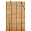 Cy.curtain bright Tenda a Rullo in Bambù per Interni, Cortina di Bamboo per Balcone, Tapparella di Bambù Avvolgibile per Porte e Finestre, 120 x 180 cm