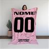 love print Coperta In Pile Tifoso Palermo Misura (130x180) (100x150) Personalizzato con Nome e Numero (100x150)
