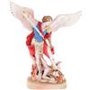 SHALOM - Statua San Michele Arcangelo, In Resina Colorata. Altezza 7 Cm