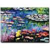 Giallobus - Quadro - Claude Monet - Ninfee dello stagno a Giverny - Tela Canvas Telaio Standard - 140L x 100l cm - Pronto da appendere - Quadri moderni per la casa