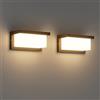 Klighten 2 pezzi LED applique da esterno, 24W, 3000K, impermeabile IP65 interno/esterno, adatto per casa, giardino, patio, ecc., schwarz…