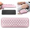 YNNHUDEEP Poggiapolsi a forma di L con tastiera in memory foam, poggiapolsi ergonomico per ufficio, home office e gaming, design segmentato