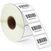 BETCKEY - 32mm x 25mm(1,25 in x 1 in) Perforated Etichette Termiche per Codice a Barre e Indirizzo Compatibile con stampanti Zebra e altre [1 Rotolo/1380 Etichette]