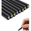 UEAVOID Matite Nere Colorate, Set da 8 Pezzi, Anti-rottura e Colori Intensi, Perfette per Disegno, Scuola & Schizzi. Ideale Regalo per Bambini e Ragazzi 3-12 Anni.