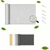 AUWUUA Vela ombreggiante Rettangolare 3.3x4.4M Impermeabile Tenda Vela Parasole per Esterni Pergola Piante Da Patio Serra Auto Piscina, Protezione Solare Respirante Anti UV, Grigio Chiaro