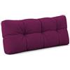 POKAR Cuscino-schienale Imbottito 120x40cm per Divano da Giardino, fodere asportabile e lavabile, Spalliera per Bancali, Interno ed Esterno, DYI - fai da te, senza Pallet, Viola