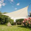 Maanta - EZ Breez Vela Ombreggiante Impermeabile ivory Quadrata 5x5m Protezione UV, Tenda a Vela per Giardino, Balcone, Terrazza e Piscina