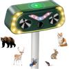 LURICO Repellente per Gatti, Ultrasuoni Solare Dissuasori per Piccioni, Ultrasound Repellente per Animali con Flash LED, Spaventa Uccelli, Cani, Topi per Giardino, Fattoria, Cortile