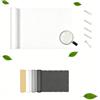 AUWUUA Bianco Vela Ombreggiante 3.3x3.6M Impermeabile Tenda a Vela, Protezione 95% Raggi UV Parasole per Giardino Esterno Terrazza Pergola Piante Da Patio Serra Auto Piscina