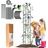 LIBRNTY Obelisco Supporti per pinate rampicanti, 2022 nuovisima testa fissa decorativa per uccelli,146cm Arco sostengo per Rose Fiori Giardino,Guardiano delle Piante