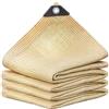 SXLXGYL Telo ombreggiante 4x7m 80% con occhielli, Telo ombreggiante in rete, Rete parasole resistente ai raggi UV per serra, Rete parasole per piante e ortaggi da esterno