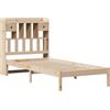 vidaXL Letto Libreria senza Materasso 90x190 cm Legno Massello Pino, letto, mobili per camera da letto, letto con contenitore, letto singolo