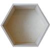 ScrapCooking Youdoit Scaffale esagonale in legno 27 x 23,5 x 10 cm