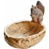 Loberon Orinell Ciotola Decorativa - Dipinte a Mano - Legno dall'Effetto Naturale, Marrone