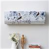 Morbuy 2 Pezzi Condizionatore Copertura, Stile Cinese Custodia Protettiva Aria Condizionata Interni Coperture del Condizionatore d'Aria di Polvere Decorativo della Stanza (103x24x32cm,L)