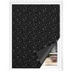 WOLTU Tenda Oscurante Senza Forature con Ventosa, Portatile e Regolabile, Protezione Solare con Ventose e Chiusura a Strappo, Tenda per Finestre Camera da Letto e Viaggi, 130x100 cm, Nero con Motivo