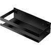 YANYYGu Mensole rettangolari in metallo antiruggine, montaggio a parete, per bagno, cucina e lavanderia (20 cm, nero)