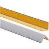 ProfiPVC Profilo Angolare PVC 25x25 mm, 200cm - Listello di protezione in plastica flessibile - Striscia autoadesiva - Riparo dei profili angolari e bordi, facile da installare - Grigio
