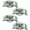 TopHomer Confezione da 4 clip per lavello sottopiano, clip di fissaggio per lavello in acciaio inossidabile, senza fori, staffe per lavello, supporto per lavabo per cucina e bagno (base rotonda)