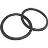 Merriway Bulk Hardware, guarnizioni tonde di ricambio per tappi metallici di lavandino e piletta di scarico da 38 mm, colore nero, confezione da 2
