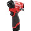 Milwaukee M12 FID2-202X - 4933479877 - AVVITATORE AD IMPULSI FUEL COMPATTO ATTACCO ¼ HEX A BATTERIA 12V MILWAUKEE