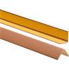 ProfiPVC Profilo Angolare PVC 25x25 mm, 200cm - Listello di protezione in plastica flessibile - Striscia autoadesiva - Riparo dei profili angolari e bordi, facile da installare - Ambra