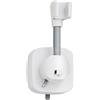 Cyberwork Supporto Per Soffione Doccia Girevole A 360°, Ventosa Senza Fori, Supporto Per Soffione Doccia Rimovibile, Portata 10 Kg, Antiscivolo E Antiruggine, Adatto Per Il Bagno (Bianco)