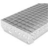 Fenau Scala a griglia 700 x 270 mm, larghezza maglie 30 x 30 mm, zincato, antiscivolo, resistente alle intemperie, in metallo, ideale per interni ed esterni