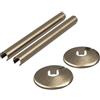 Corso Bathrooms Copritubi e collari per tubi del radiatore in ottone anticato, diametro 15 mm, lunghezza 200 mm, confezione da 2, coppia, finitura in ottone anticato
