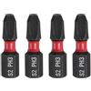 QUARKZMAN 4Pz PH3 Inserti per Avvitatore Phillips 1/4 Gambo Esagonale 25mm/1 Lunghezza Punte per Cacciavite Magnetico con Testa a Croce in Acciaio S2 per Trapano Elettrico Qualità