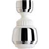Siroflex 2505/50S Sirius Rompigetto Aeratore Doccetta Rubinetto Cucina Made in Italy Cromato Bianco | Aeratore Rubinetto Con Prolunga Snodabile | Areatore Per Rubinetti Con Risparmio Idrico E Filtro