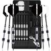 CyeeLife CareGames Set di Freccette con Punta in Acciaio, 24 g, con Custodia per Il Trasporto e Accessori Extra, Nero/Blu/Verde/Rosso/Bianco (Bianco)