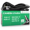 MoovMoov Camera d'Aria per Pneumatici 100/100-17, 110/80-17, 120/70-17, 3.50-17 e 4.00-17 - Per Moto da 17 Pollici