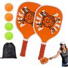 Fruusv Hole Ball Paddle Set, Beginner Paddle Kit, Competition Paddle Set, Sport Paddle Accessories, Grande Racket Paddle, Paddle Set per corti, Palla, Beginner Racket Set,