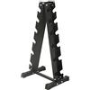 Willonin Rastrelliera Pesi Manubri Supporto, Porta Manubri da Palestra Porta Pesi Manubri per Esercizi Sportivi da Casa Palestra, Massimo 200 kg-54 * 41 * 106 cm（Nero）