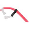 HUSHUI Tubo in Silicone Traspirante Regolabile per Boccaglio da Nuoto per Snorkeling, Immersioni, Nuoto, Allenamento, Adulti, 48 Cm (Rosa trasparente)
