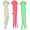 Lylithuif 3 pezzi esche per calamari alta simulazione realistiche esche morbide per polpo che si illuminano al buio esche da pesca design cavo per acqua salata pesca d'acqua dolce materiale (20 cm)