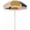 AYKNINGD Ombrellone da Spiaggia, Ombrellone Spiaggia Ombrelloni da Spiaggia con Nappe/Boho in Legno Personalizzati di Lusso Portatili da 8 Piedi, Vintage con Frange, palo for Esterni in Tela(5)