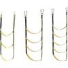 Generico Strumento ausiliario for scaletta for Barche in Corda Riutilizzabile Portatile a 3/4/5 gradini for l'imbarco Marittimo(1PCS 5 Ladder)