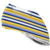 GuoChe Copritesta per mazze da golf a righe blu-gialle-bianche robuste coperture per mazze da golf per uomo donna