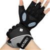 HOTUT Guanti da Fitness Traspiranti per Uomo e Donna,Palmo con Puntini Antiscivolo in Silicone,Guanti Palestra per Sollevamento Pesi,Esercizio Antiscivolo,Crossfit Bodybuilding,Ciclismo
