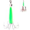 ASAKKURA Amo da Pesca in Ferro Fluorescente Verde Chiaro per Calamari e Pesci, Esca Luminosa Notturna per Pesca in Mare e Fiumi