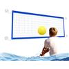 Generico Rete da pallavolo per piscina sportivi a lunghezza regolabile - Rete da pallavolo per piscina interrata estiva, di gioco portatile durevole per campo marino gonfiabile per tornei di